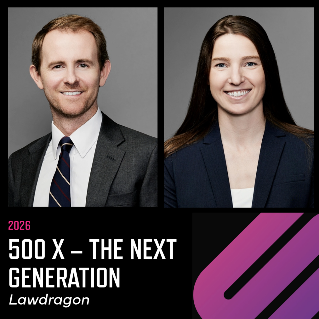 John Stokes and Colleen Smith named to Lawdragon’s 2026 edition of 500 X – The Next Generation.